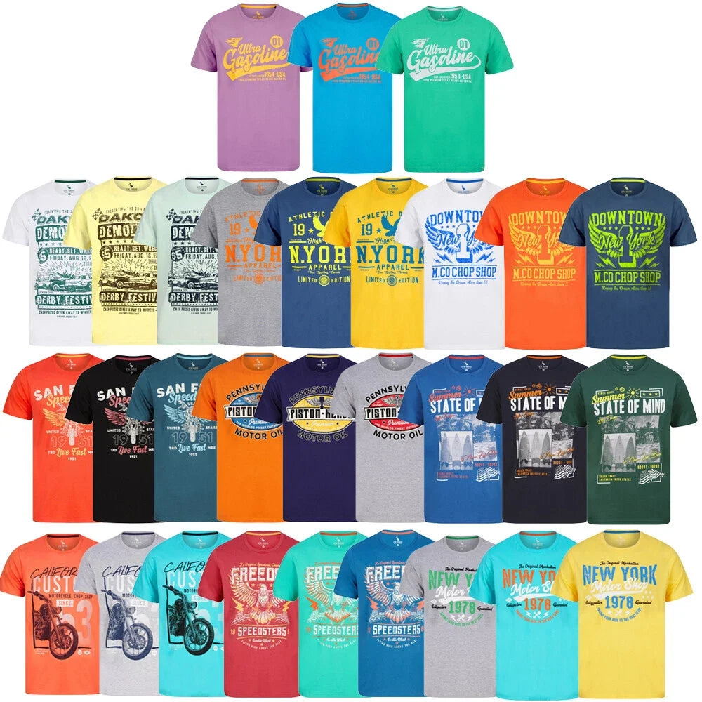 Men's Cotton T-Shirt Vintage Retro Motorcycle Car Biker Printed Summer Tee Top Unisex T-shirt, Sweatshirt, Hoodie, Long Sleeve Tee - T-Shirt, Sweatshirt, Hoodie