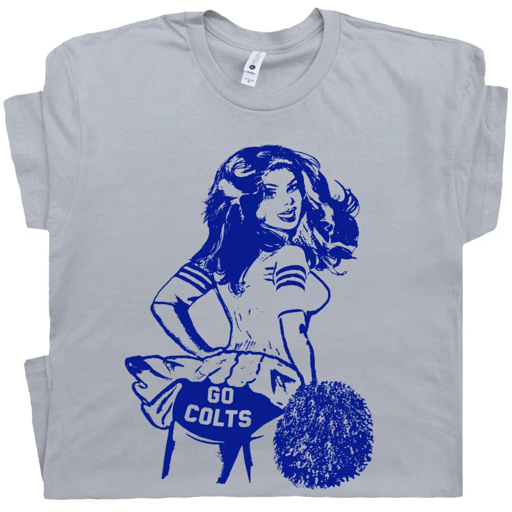 Go Colts T Shirt Vintage Colts Shirt Football Cheerleader Retro Throwback Tee Unisex T-shirt, Sweatshirt, Hoodie, Long Sleeve Tee - T-Shirt, Sweatshirt, Hoodie