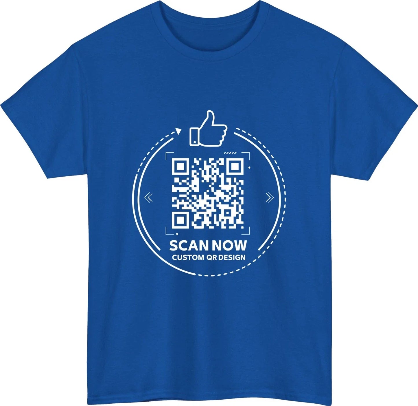 Personalised QR Code Scan Me T-Shirt Custom Interactive Social Media Link Top Unisex T-shirt, Sweatshirt, Hoodie, Long Sleeve Tee - T-Shirt, Sweatshirt, Hoodie