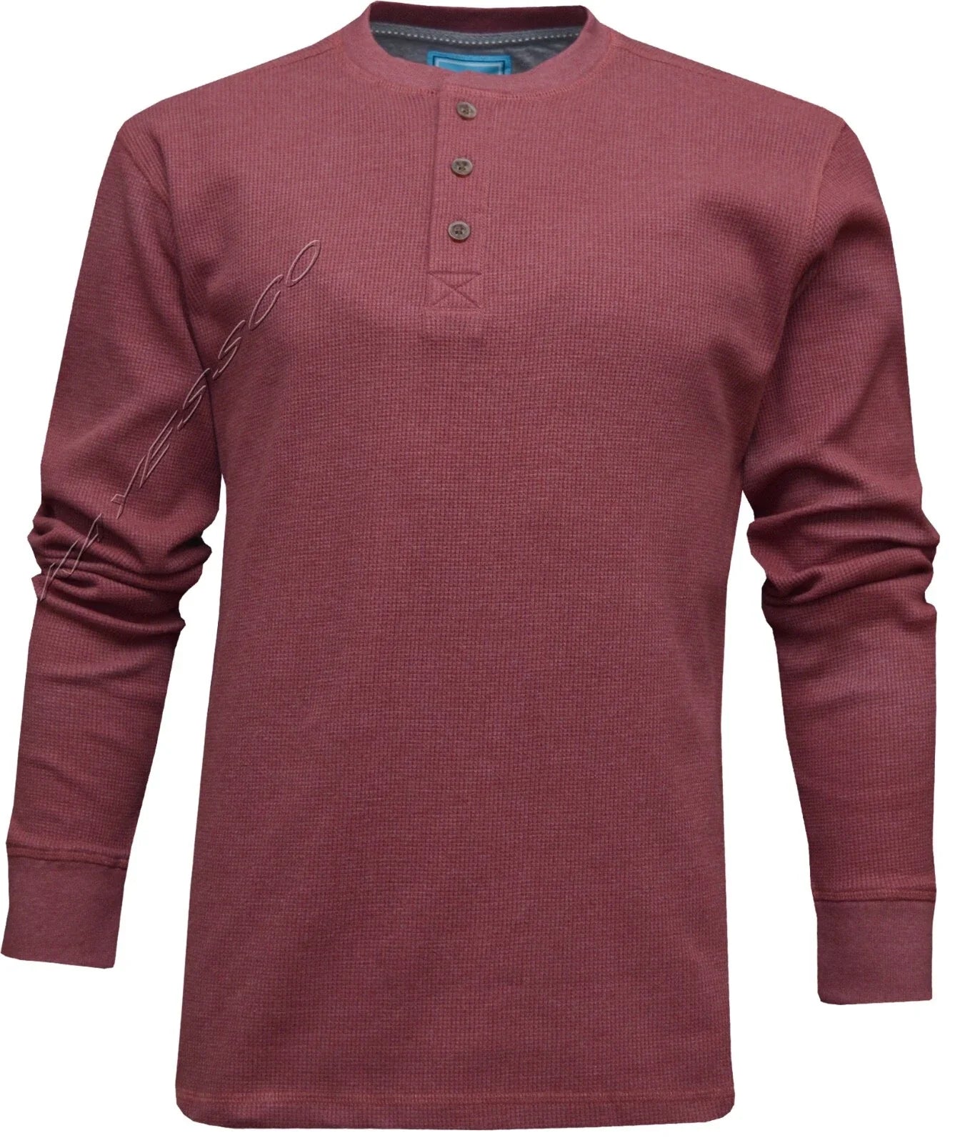 Mens Henley Jumper Top Plain Long Sleeve Grandad Neck Waffle Knit T-shirt M-3XL Unisex T-shirt, Sweatshirt, Hoodie, Long Sleeve Tee - T-Shirt, Sweatshirt, Hoodie