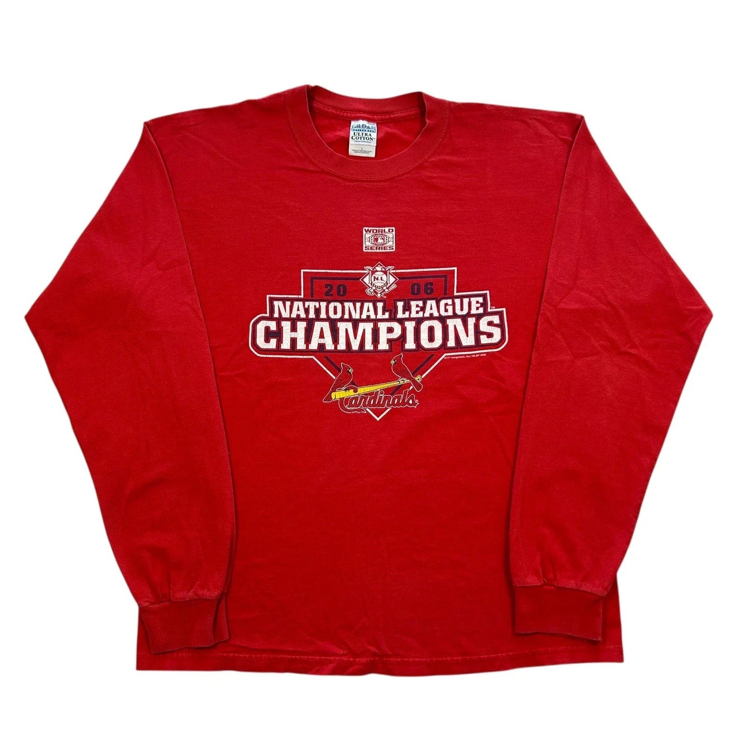 Vintage St. Louis Cardinals 2006 National League Champions Graphic Shirt Size Lg Unisex T-shirt, Sweatshirt, Hoodie, Long Sleeve Tee - T-Shirt, Sweatshirt, Hoodie