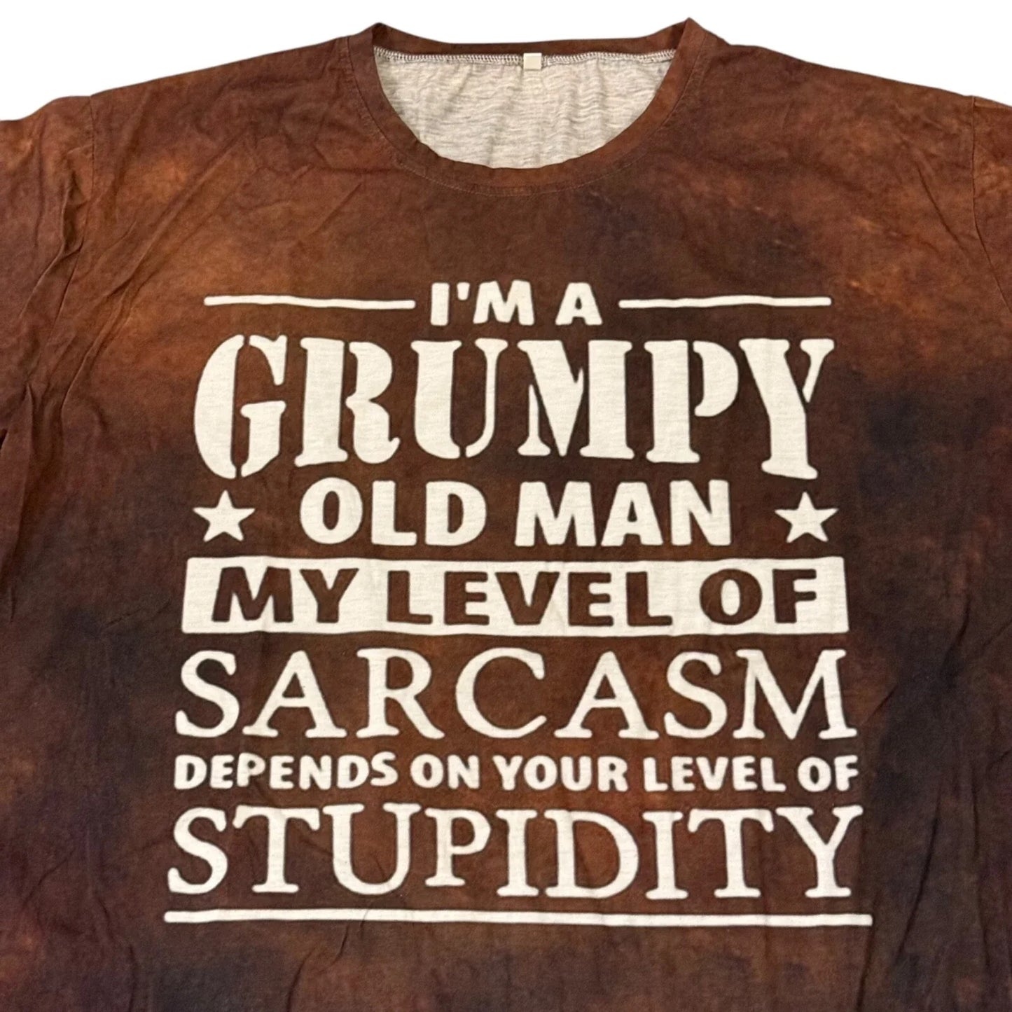 Grumpy Old Man Sarcasm T-Shirt XXL Rust Color Funny Graphic Tee Unisex T-shirt, Sweatshirt, Hoodie, Long Sleeve Tee - T-Shirt, Sweatshirt, Hoodie