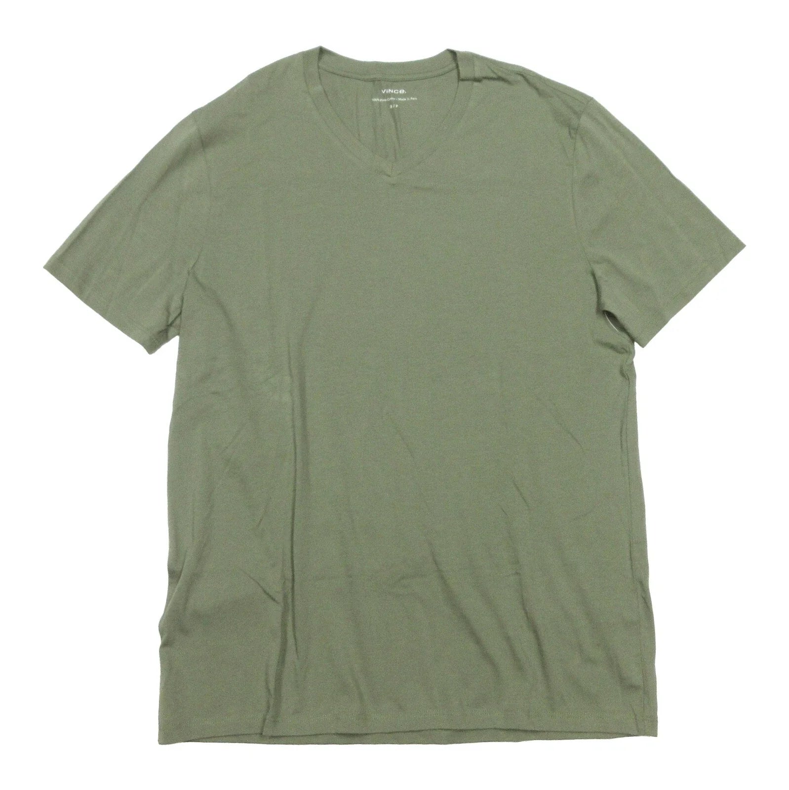 Vince Men's Echo Park Green Pima Cotton V-Neck Short Sleeve T-Shirt Unisex T-shirt, Sweatshirt, Hoodie, Long Sleeve Tee - T-Shirt, Sweatshirt, Hoodie