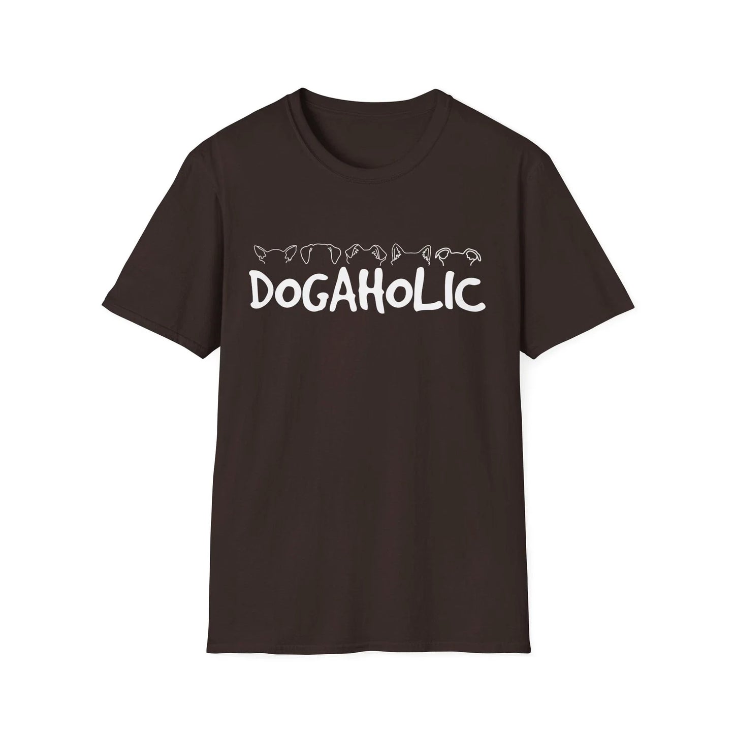 Dogaholic Unisex T-Shirt, Dog Lover Shirt, Dog Mom Tee, Animal Lover Top Unisex T-shirt, Sweatshirt, Hoodie, Long Sleeve Tee - T-Shirt, Sweatshirt, Hoodie