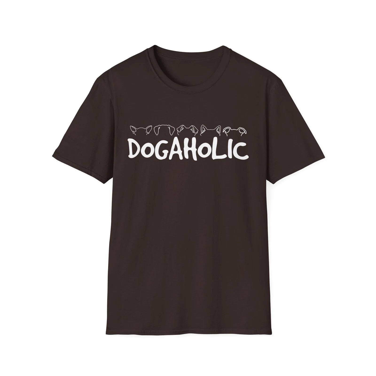 Dogaholic Unisex T-Shirt, Dog Lover Shirt, Dog Mom Tee, Animal Lover Top Unisex T-shirt, Sweatshirt, Hoodie, Long Sleeve Tee - T-Shirt, Sweatshirt, Hoodie