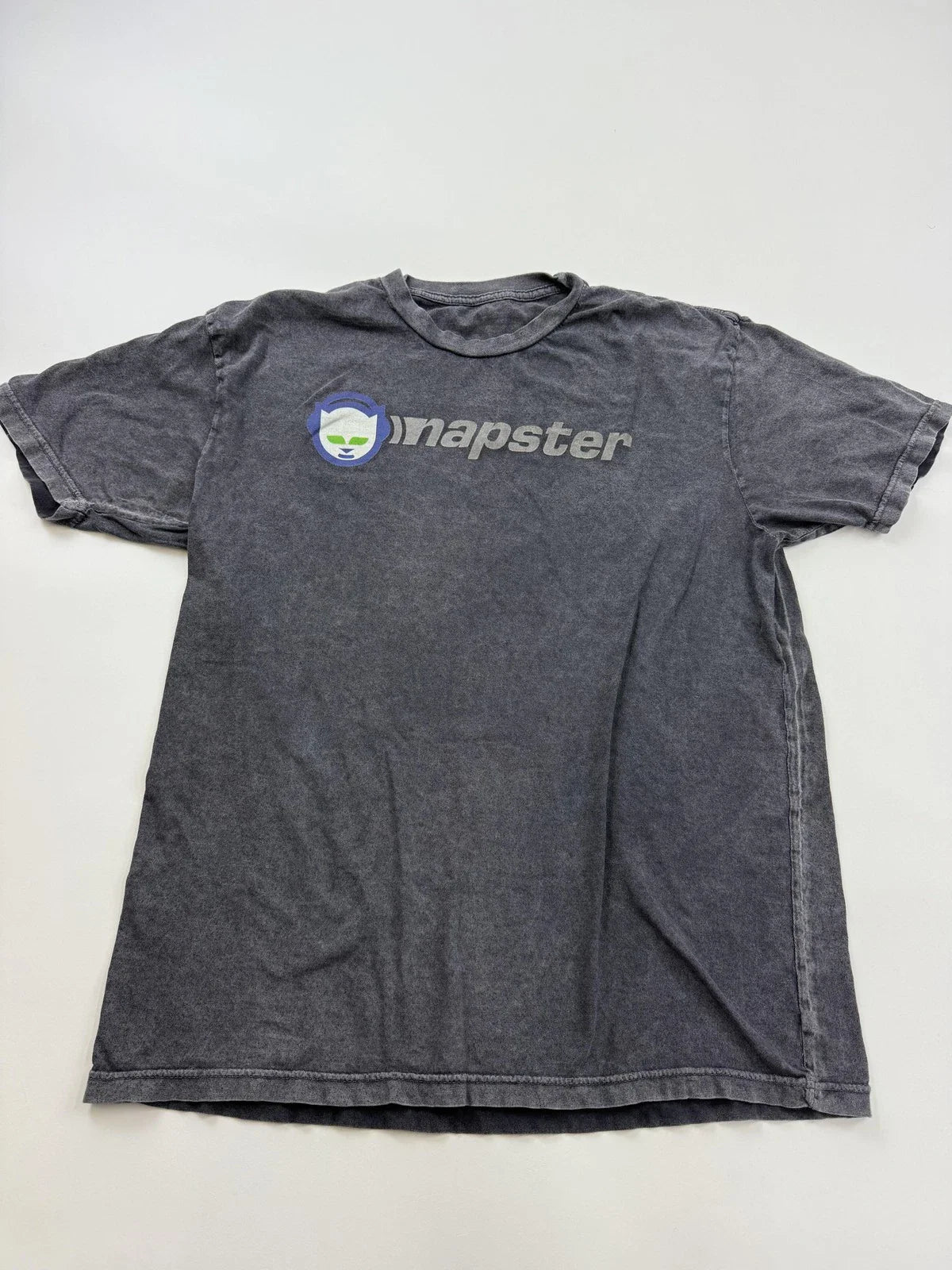 Napster Shirt Mens XL Gray Logo Graphic Tee Tagless Y2K Internet Music Retro Unisex T-shirt, Sweatshirt, Hoodie, Long Sleeve Tee - T-Shirt, Sweatshirt, Hoodie