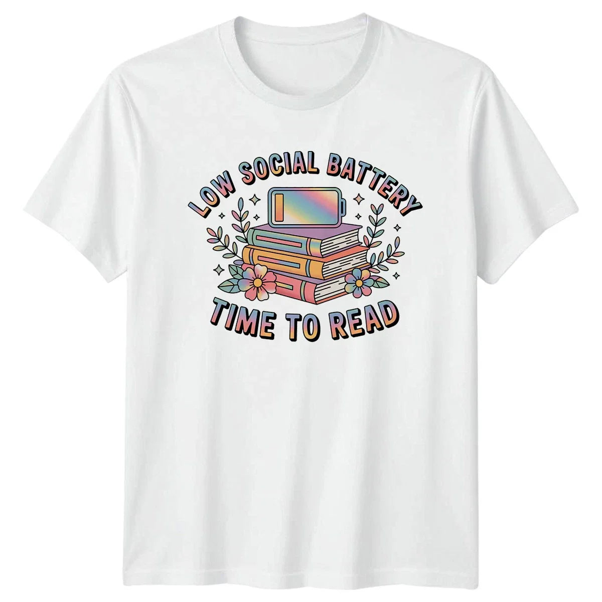 Low Social Battery Time Read Womens T-Shirt Introvert Reading Birthday Gift Unisex T-shirt, Sweatshirt, Hoodie, Long Sleeve Tee - T-Shirt, Sweatshirt, Hoodie