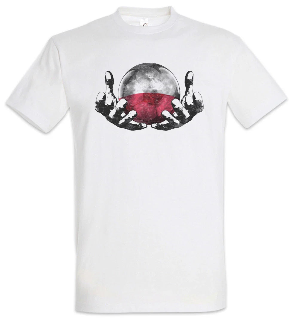 Poland Football Magic Ball T-Shirt polish Soccer Flag Banner World Championship Unisex T-shirt, Sweatshirt, Hoodie, Long Sleeve Tee - T-Shirt, Sweatshirt, Hoodie