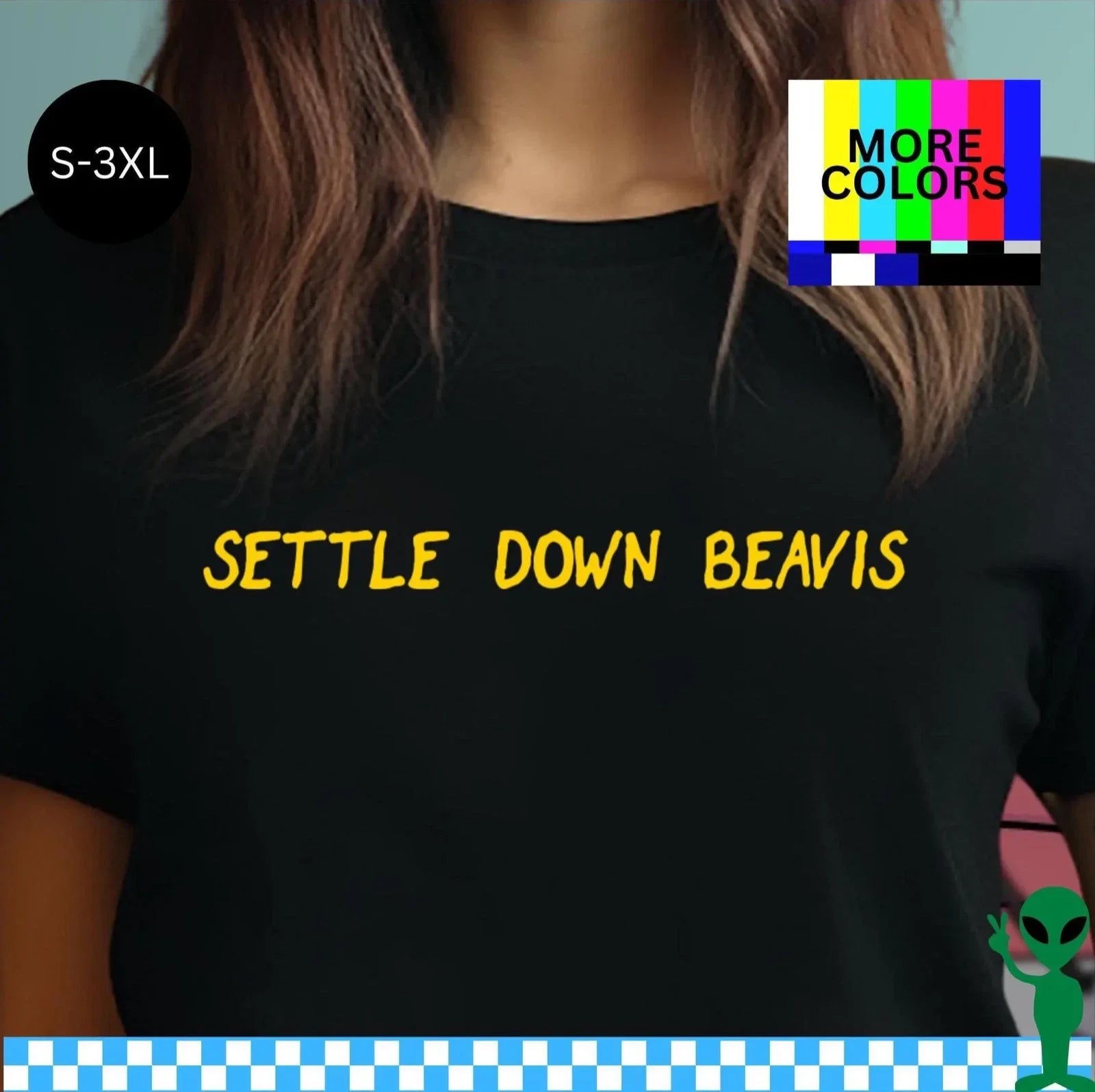 Settle Down Beavis Shirt S-3XL Unisex Short-Sleeve Unisex T-shirt, Sweatshirt, Hoodie, Long Sleeve Tee - T-Shirt, Sweatshirt, Hoodie