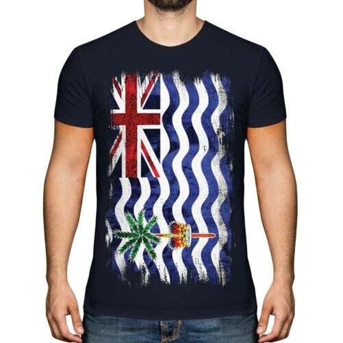 British Indian Ocean Territory Grunge Flag Men T Shirt Gift Unisex T-shirt, Sweatshirt, Hoodie, Long Sleeve Tee - T-Shirt, Sweatshirt, Hoodie