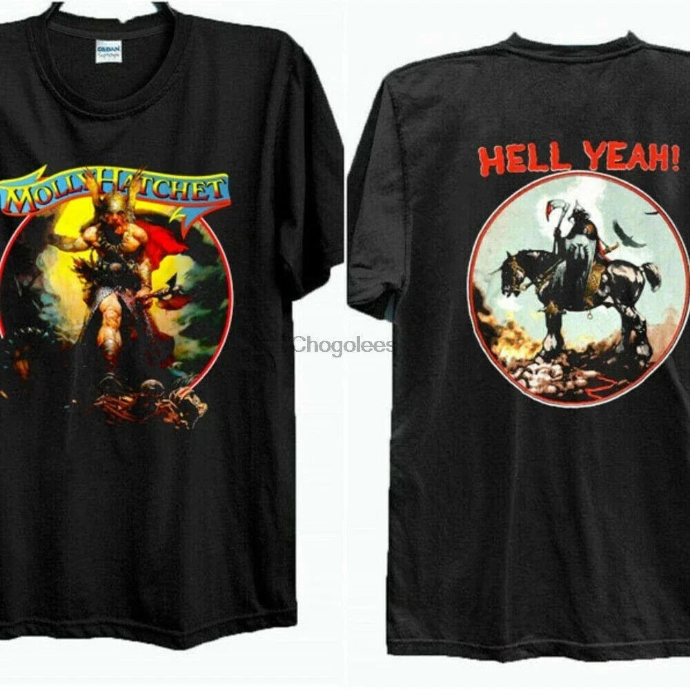 Molly Hatchet 1988 Hell Yeah Concert Tour T Shirt Vtg Style Concert Tour T Shirt Unisex T-shirt, Sweatshirt, Hoodie, Long Sleeve Tee - T-Shirt, Sweatshirt, Hoodie