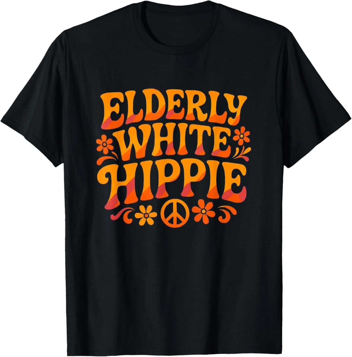 Elderly White Hippie Trending Funny Retro Vintage Unisex T-Shirt Unisex T-shirt, Sweatshirt, Hoodie, Long Sleeve Tee - T-Shirt, Sweatshirt, Hoodie