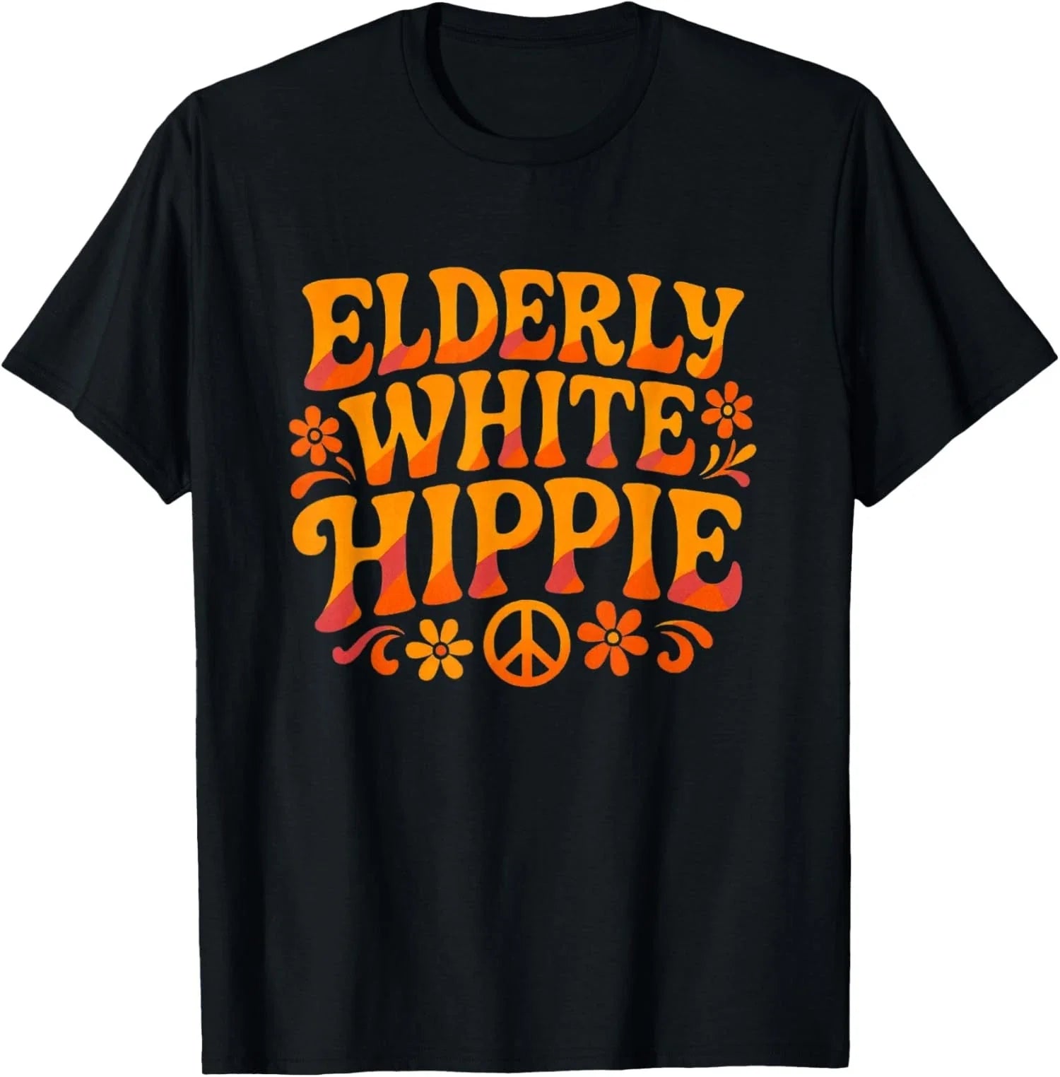 Elderly White Hippie Trending Funny Retro Vintage Unisex T-Shirt Unisex T-shirt, Sweatshirt, Hoodie, Long Sleeve Tee - T-Shirt, Sweatshirt, Hoodie