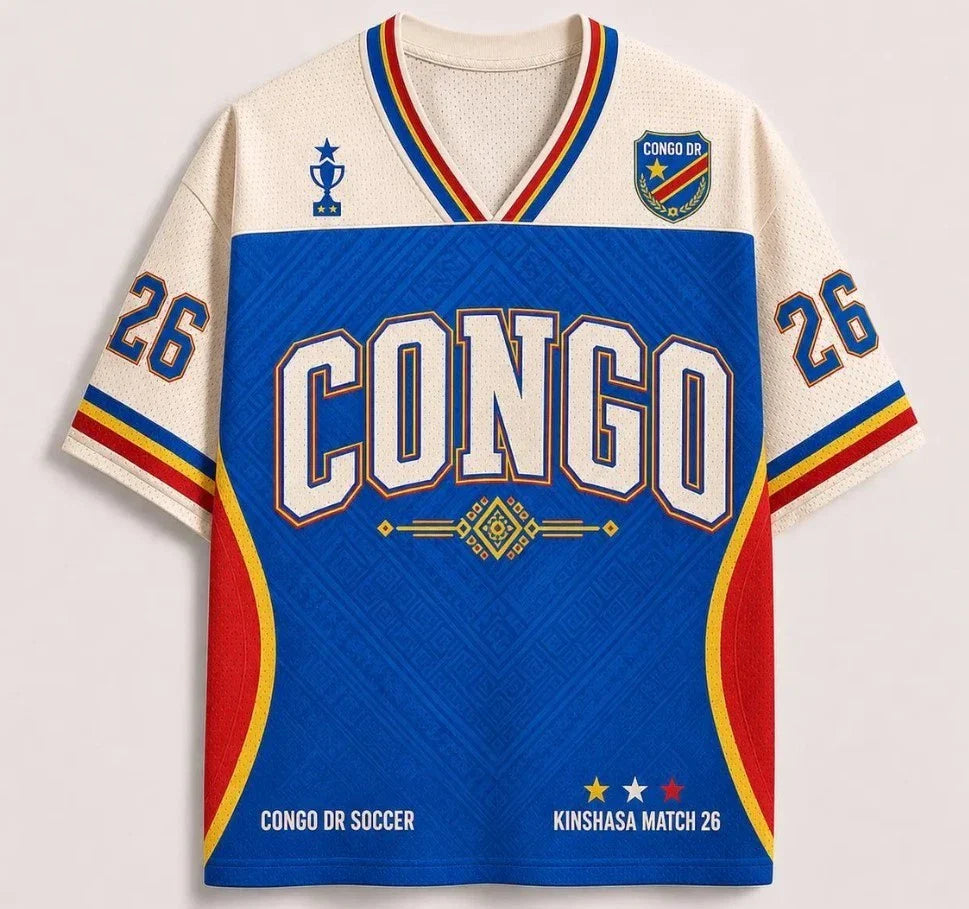 Congo DR Jersey, DR Congo Fan Shirt, Kinshasa Match 26 Game Day Unisex T-shirt, Sweatshirt, Hoodie, Long Sleeve Tee - T-Shirt, Sweatshirt, Hoodie