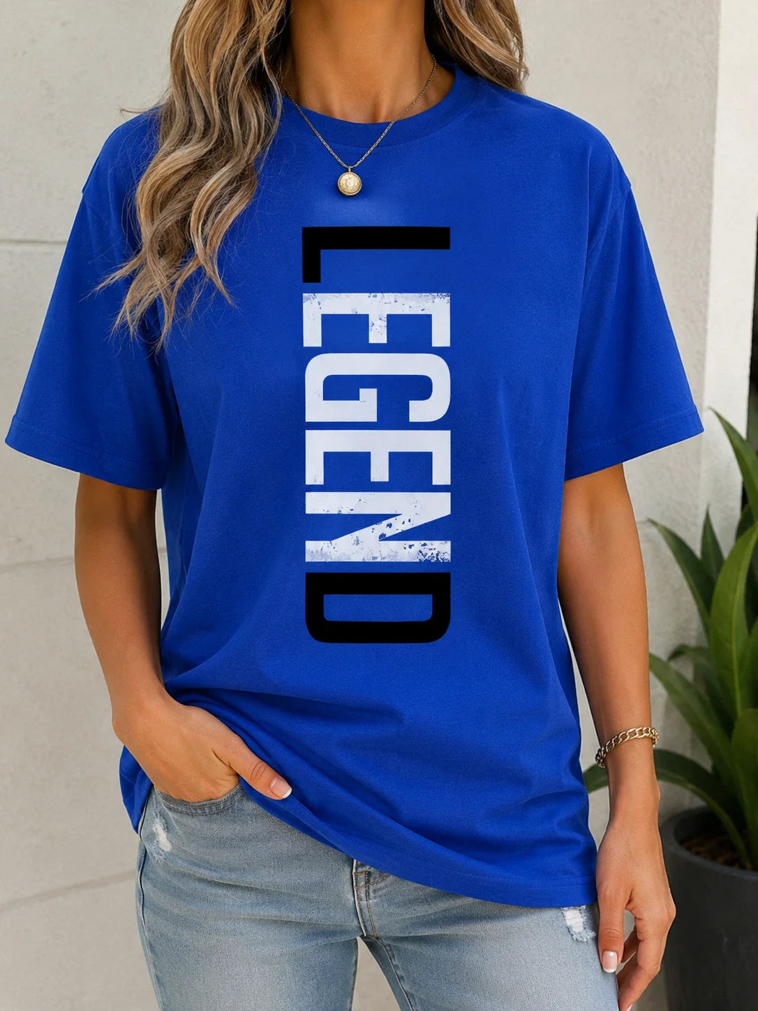 Legend Vertical Text Shirt, Minimalist Graphic Tee, Modern Unisex T-Shirt Unisex T-shirt, Sweatshirt, Hoodie, Long Sleeve Tee - T-Shirt, Sweatshirt, Hoodie