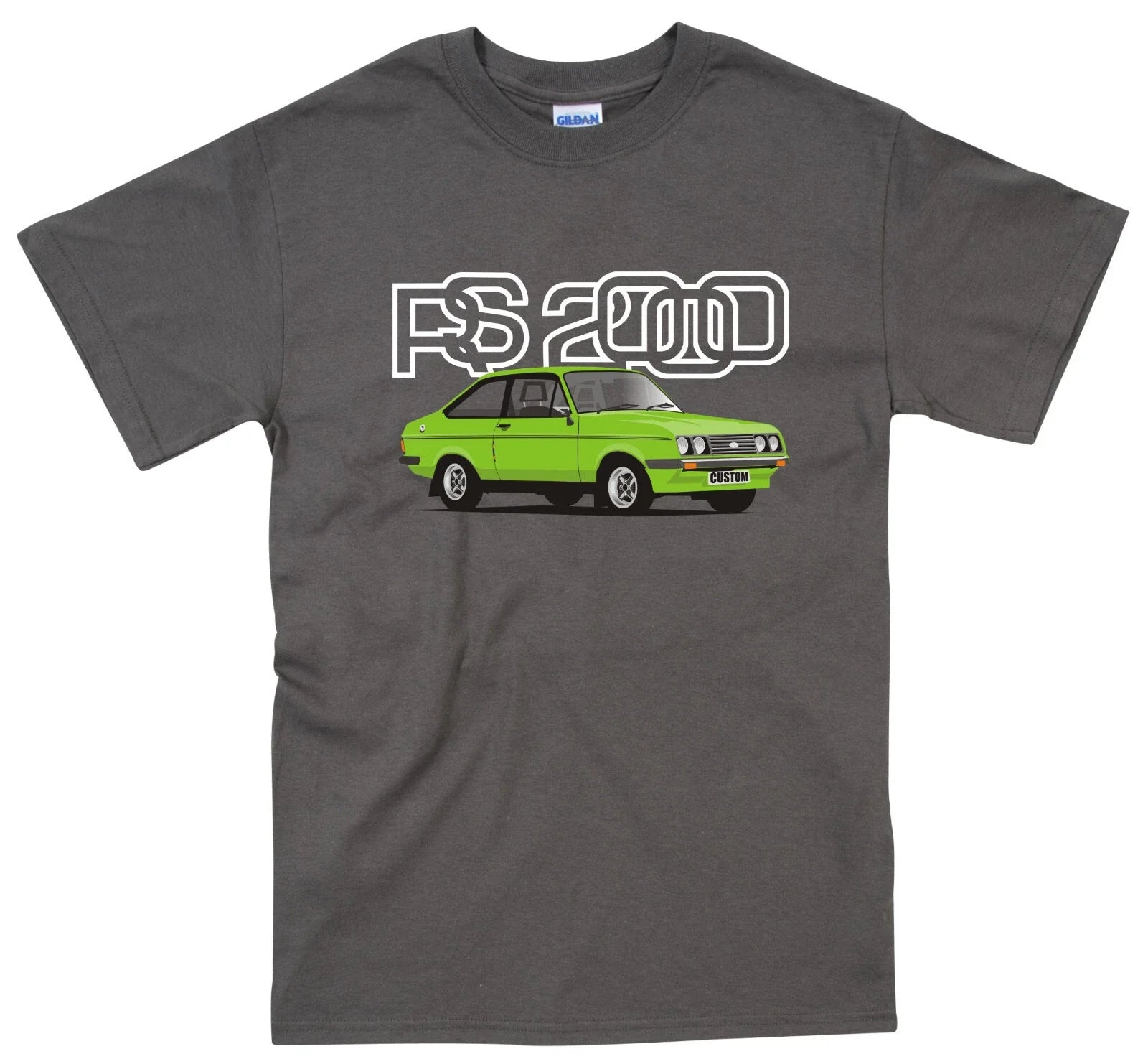 Ford Escort RS 2000 Custom Retro Classic Car T Shirt 9 colours Unisex T-shirt, Sweatshirt, Hoodie, Long Sleeve Tee - T-Shirt, Sweatshirt, Hoodie