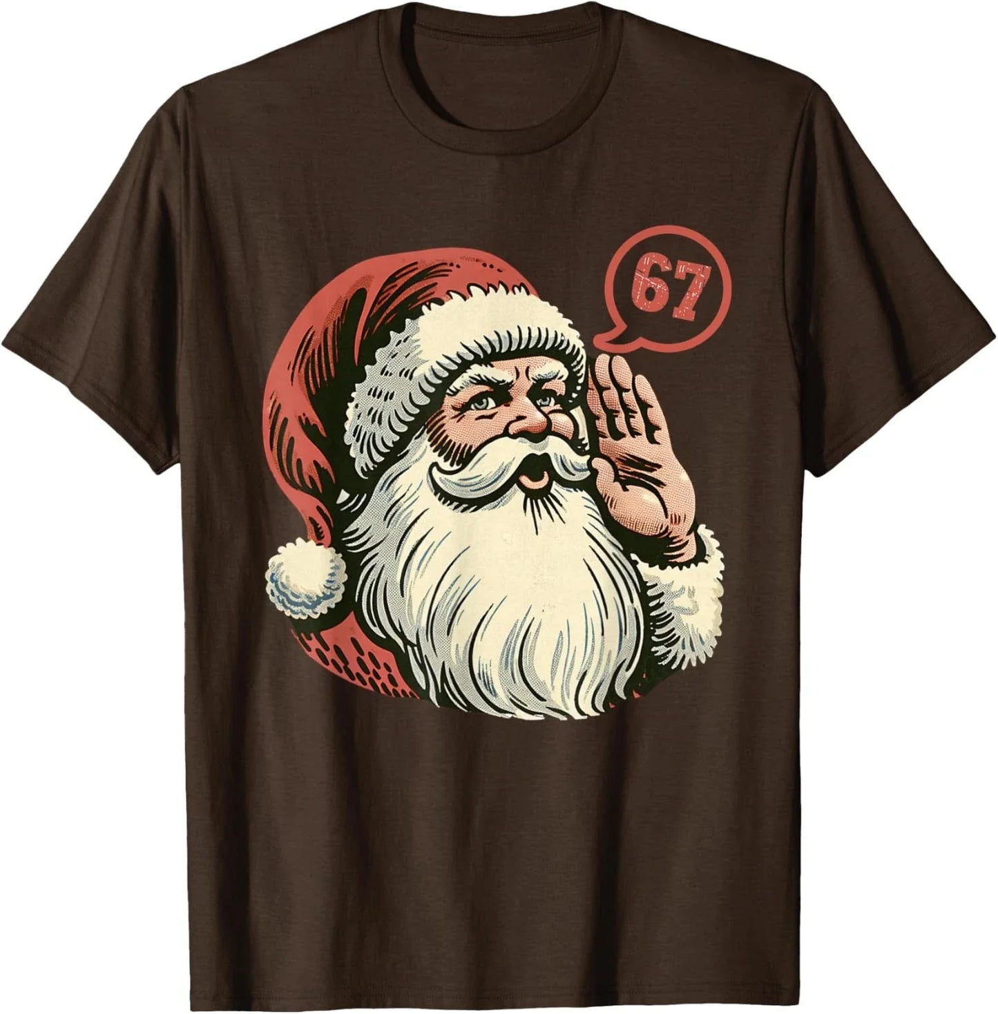 Christmas Funny Six Seven Meme Brainrot Santa Fun Unisex T-Shirt Unisex T-shirt, Sweatshirt, Hoodie, Long Sleeve Tee - T-Shirt, Sweatshirt, Hoodie