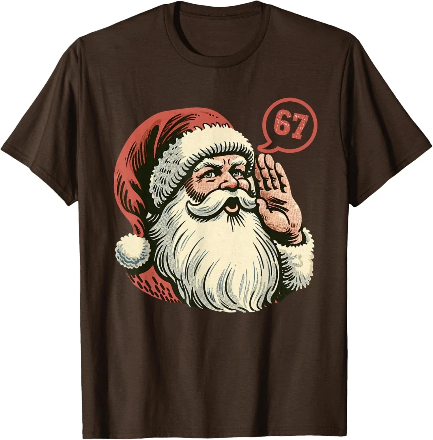 Christmas Funny Six Seven Meme Brainrot Santa Fun Unisex T-Shirt Unisex T-shirt, Sweatshirt, Hoodie, Long Sleeve Tee - T-Shirt, Sweatshirt, Hoodie