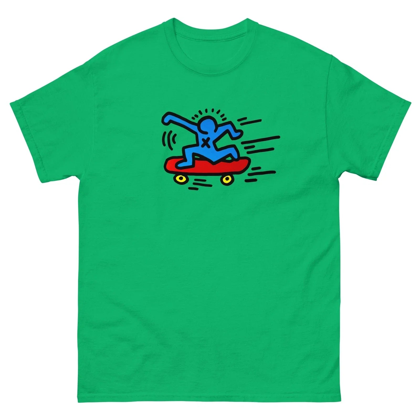 keith haring skateboarder t shirt vintage 80s tee Unisex T-shirt, Sweatshirt, Hoodie, Long Sleeve Tee - T-Shirt, Sweatshirt, Hoodie