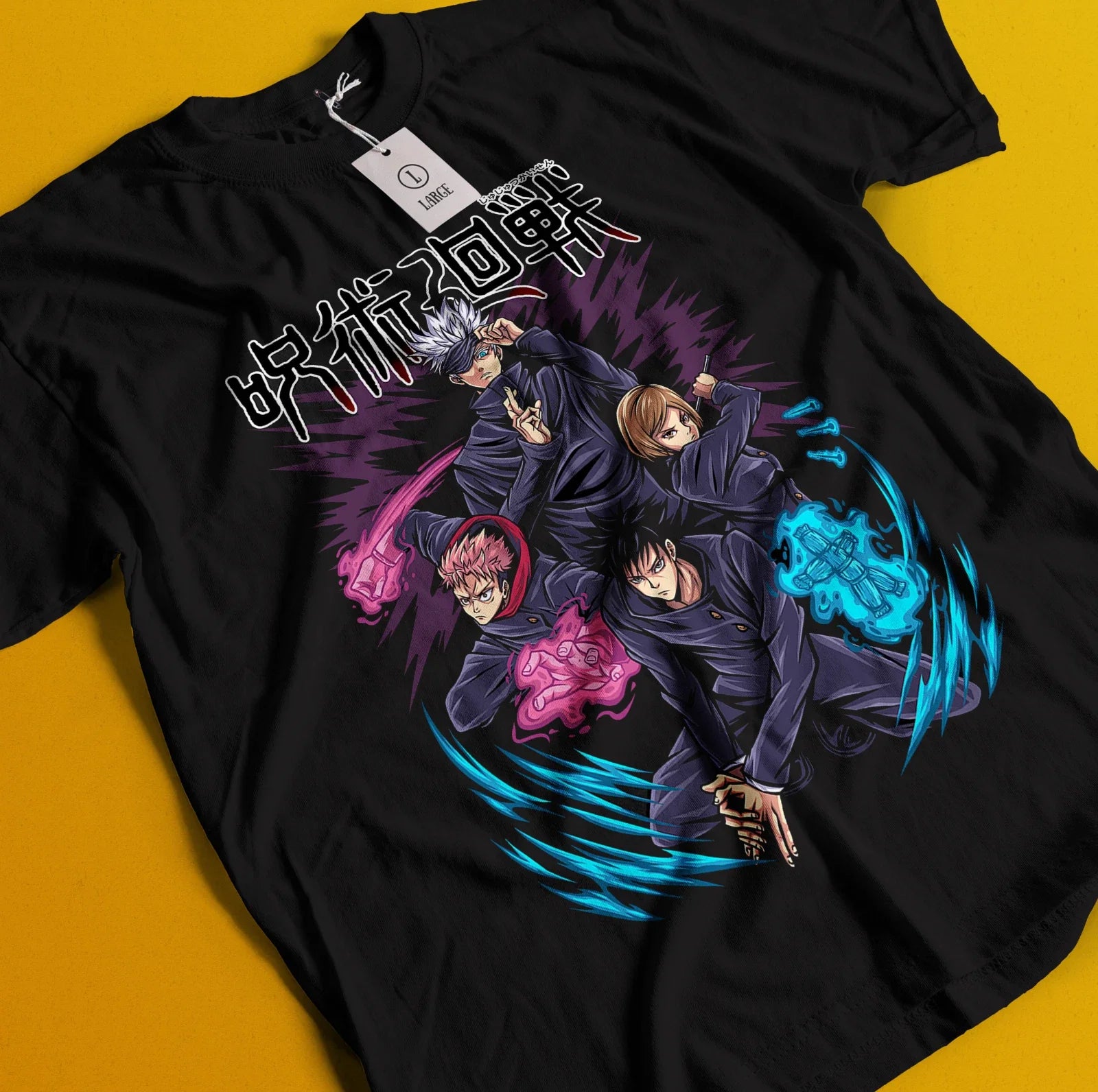 Jujutsu Kaisen Shirt JJK Tshirt Gojo Satoru T-Shirt Itadori Megumi Nobara Tee Unisex T-shirt, Sweatshirt, Hoodie, Long Sleeve Tee - T-Shirt, Sweatshirt, Hoodie