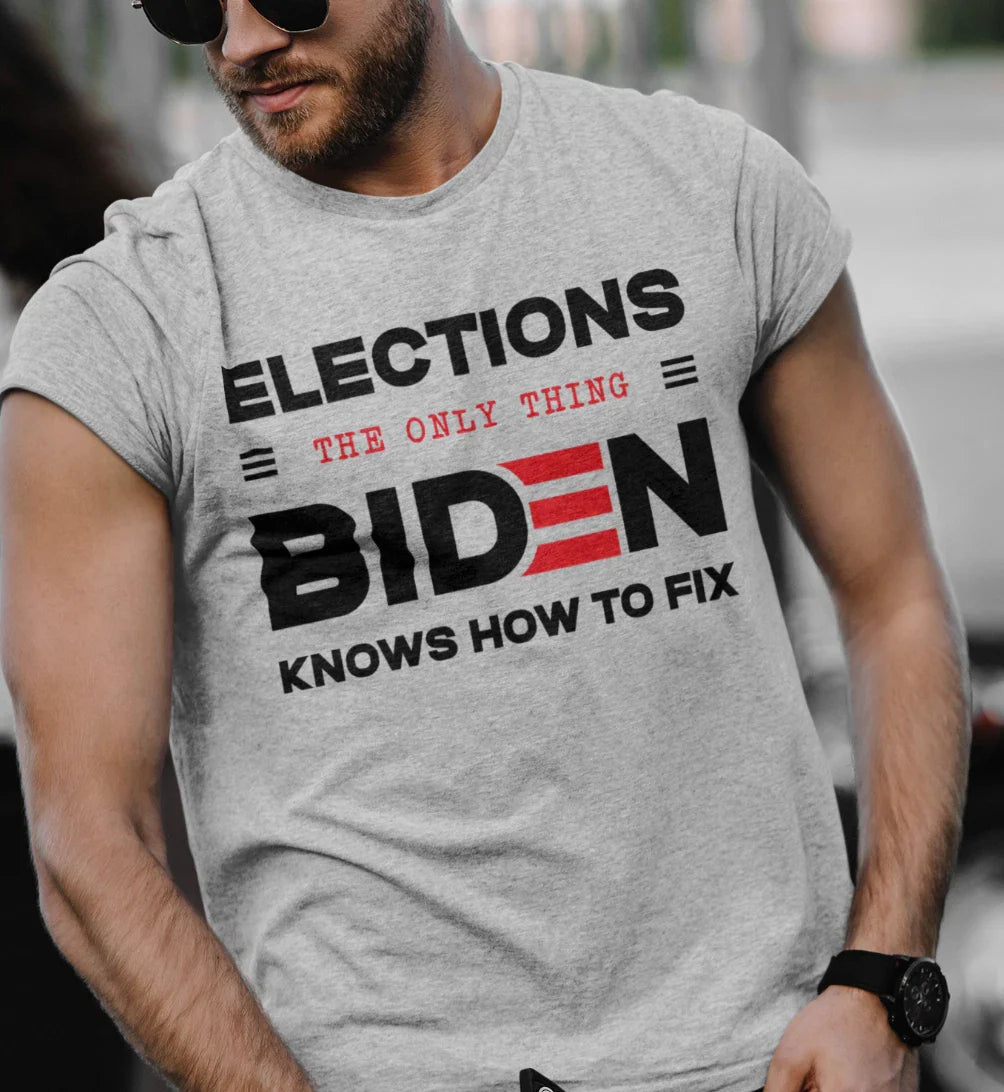 Joe Biden Funny Elections T shirt Trump 2024 Political Shirts Funny Biden Shirts Unisex T-shirt, Sweatshirt, Hoodie, Long Sleeve Tee - T-Shirt, Sweatshirt, Hoodie