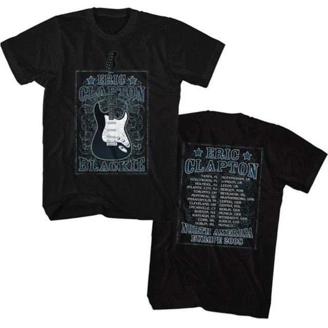 Eric Clapton Europe and North America Blackie Tour 2008 Men's Unisex Concert T-s Unisex T-shirt, Sweatshirt, Hoodie, Long Sleeve Tee - T-Shirt, Sweatshirt, Hoodie