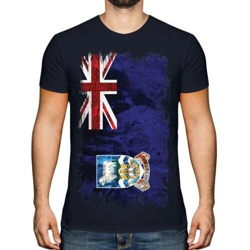 FALKLAND ISLANDS GRUNGE FLAG MENS T-SHIRT TEE TOP ISLAS MALVINAS SHIRT FOOTBALL Unisex T-shirt, Sweatshirt, Hoodie, Long Sleeve Tee - T-Shirt, Sweatshirt, Hoodie