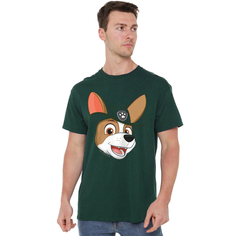Cotton Soul Paw Patroltracker Grin Unisex Adult T Shirt, Hunter Green Unisex T-shirt, Sweatshirt, Hoodie, Long Sleeve Tee - T-Shirt, Sweatshirt, Hoodie