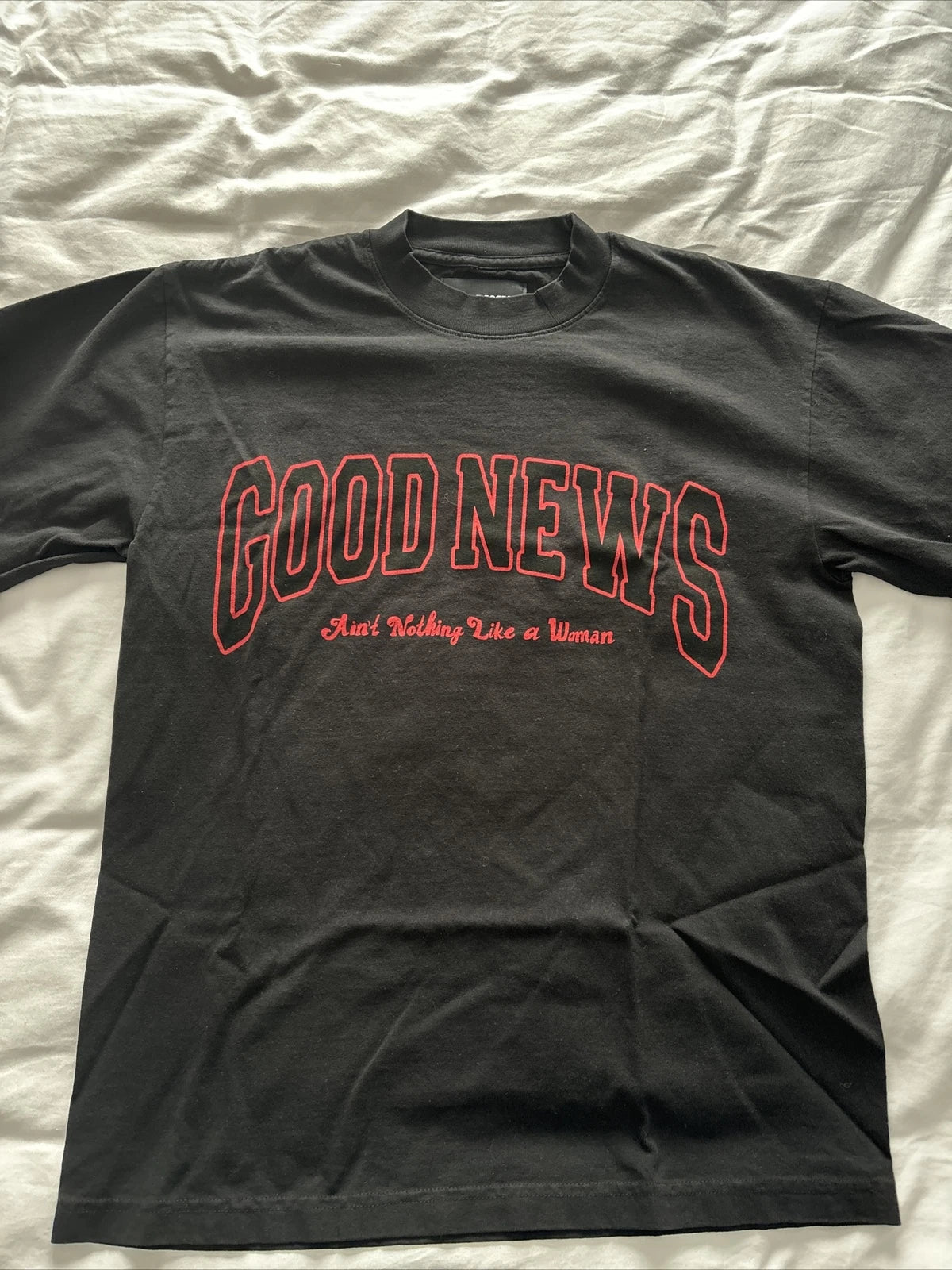 Simple Gospel T-Shirt Men Sz S Good News Aint Nothing Like A Woman Justin Bieber Unisex T-shirt, Sweatshirt, Hoodie, Long Sleeve Tee - T-Shirt, Sweatshirt, Hoodie
