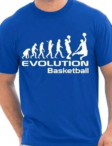 Evolution of Basketball Sport Mens T-Shirt  Size S-XXL Unisex T-shirt, Sweatshirt, Hoodie, Long Sleeve Tee - T-Shirt, Sweatshirt, Hoodie