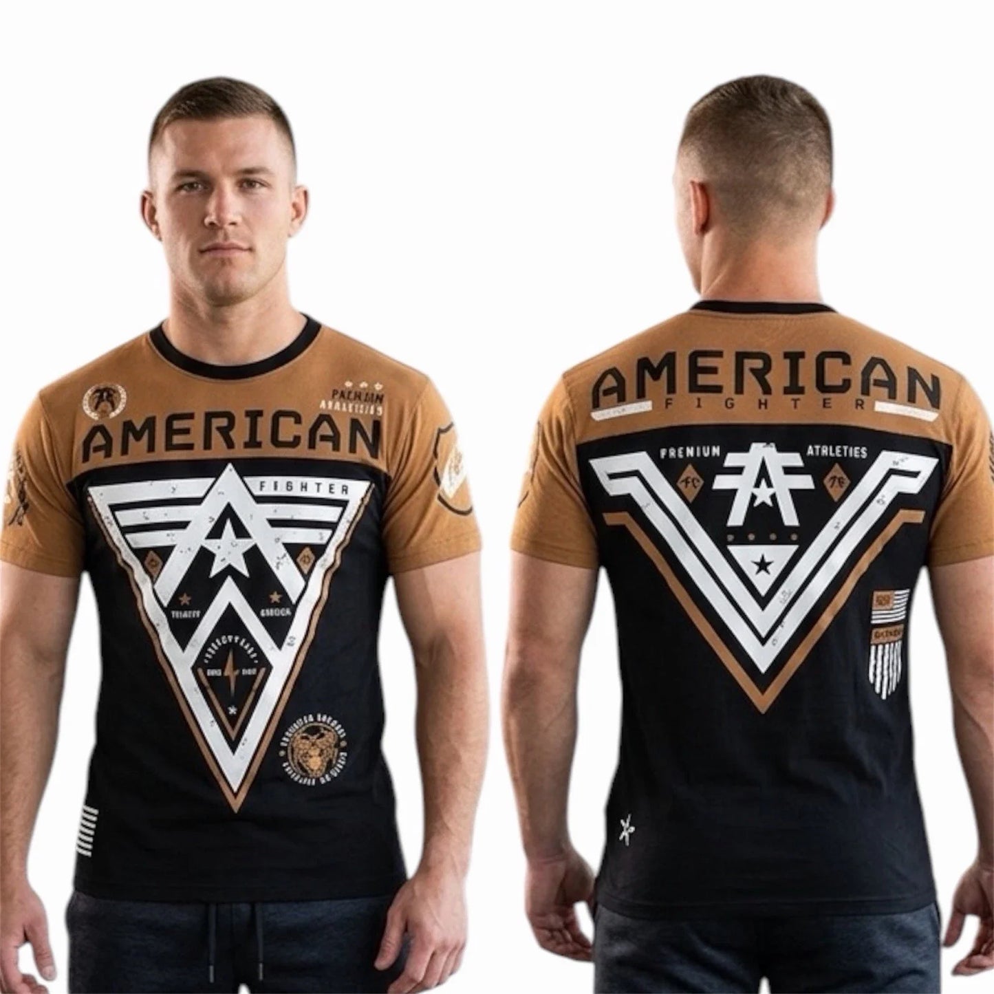AMERICAN FIGHTER Black Burnt Texas Orange MIDWAY Athletic Graphic T-shirt NWT Unisex T-shirt, Sweatshirt, Hoodie, Long Sleeve Tee - T-Shirt, Sweatshirt, Hoodie