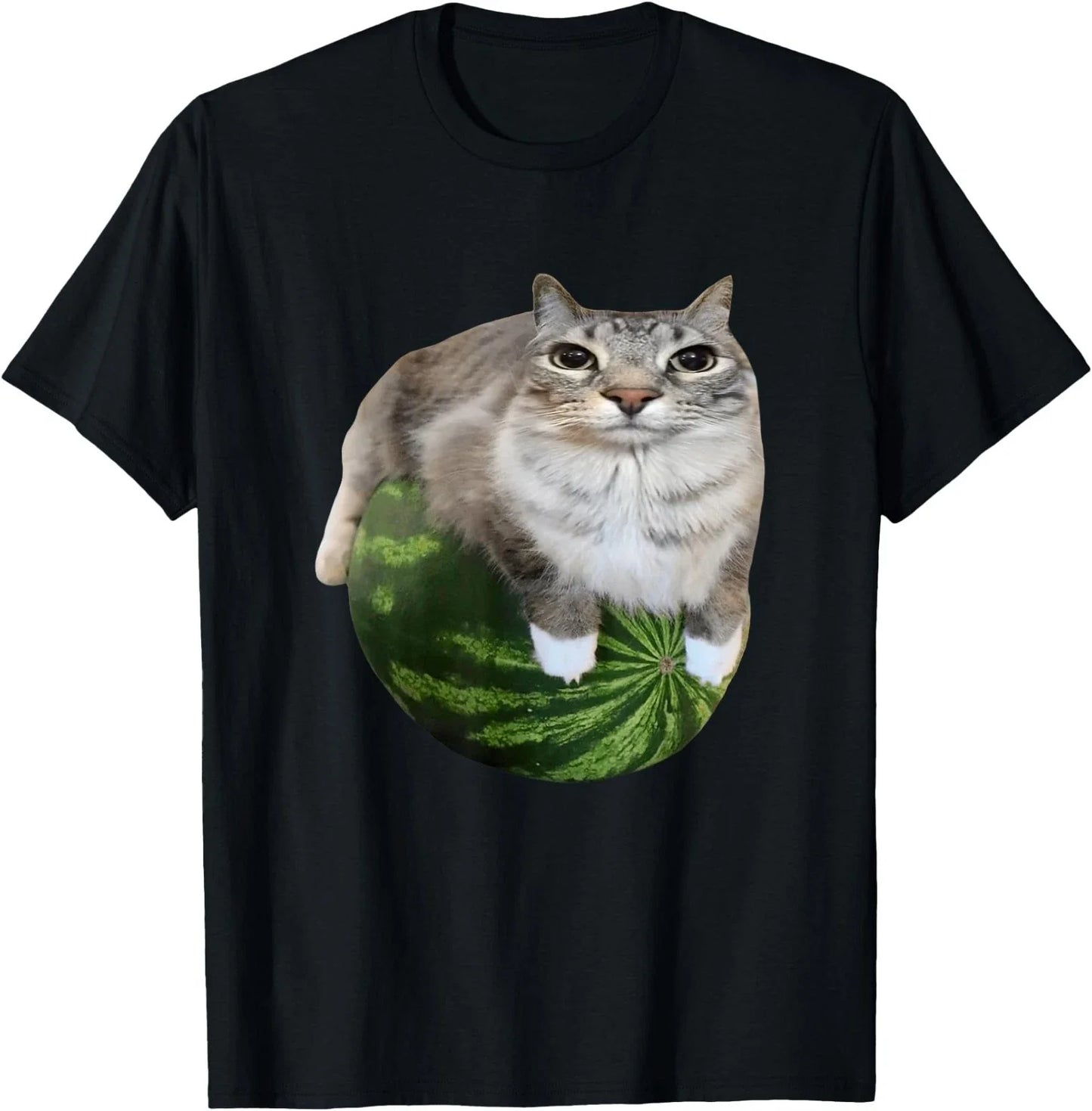Watermelon Cat Silly Cat Meme T-Shirt Unisex T-shirt, Sweatshirt, Hoodie, Long Sleeve Tee - T-Shirt, Sweatshirt, Hoodie