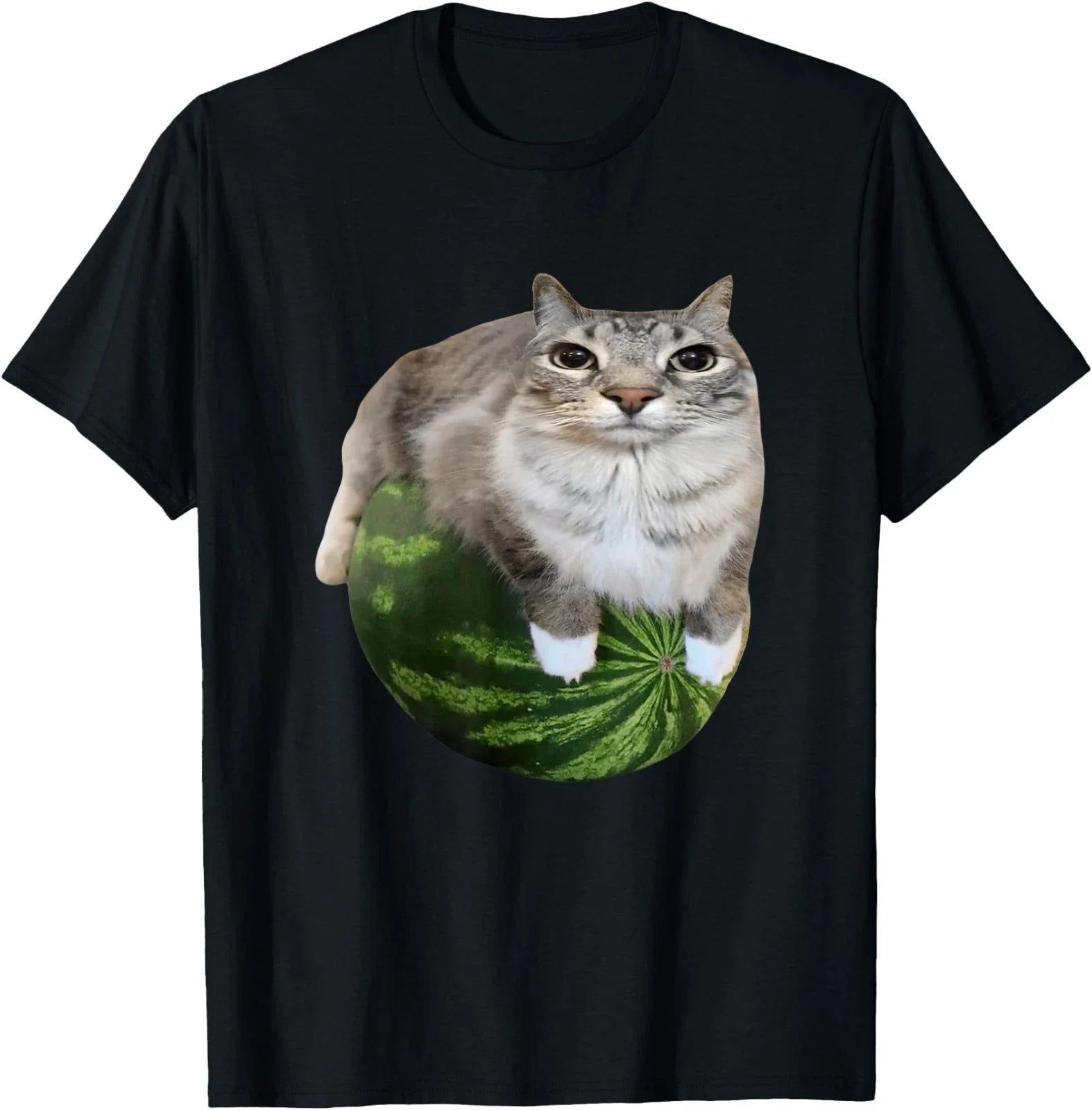 Watermelon Cat Silly Cat Meme T-Shirt Unisex T-shirt, Sweatshirt, Hoodie, Long Sleeve Tee - T-Shirt, Sweatshirt, Hoodie