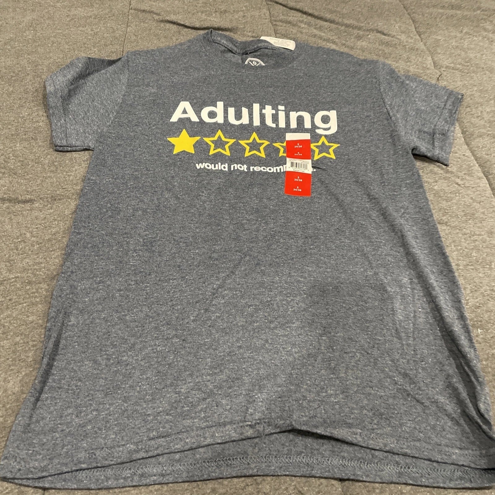 DOM RATE ADULT NAVY BLUE Short Sleeve Crew Neck T-Shirt Sz S 34/36* Unisex T-shirt, Sweatshirt, Hoodie, Long Sleeve Tee - T-Shirt, Sweatshirt, Hoodie