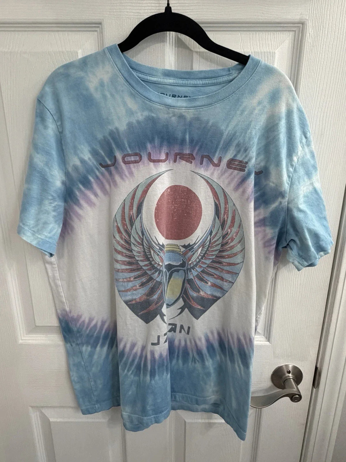 Lucky Brand Men's Size L Journey T-Shirt Tie Dye Retro 1981 Japan Concert EUC Unisex T-shirt, Sweatshirt, Hoodie, Long Sleeve Tee - T-Shirt, Sweatshirt, Hoodie