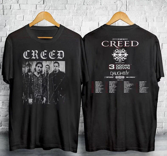 2024 Creed Band Summer of 99 Tour 2024 Concert Shirt Unisex Unisex T-shirt, Sweatshirt, Hoodie, Long Sleeve Tee - T-Shirt, Sweatshirt, Hoodie
