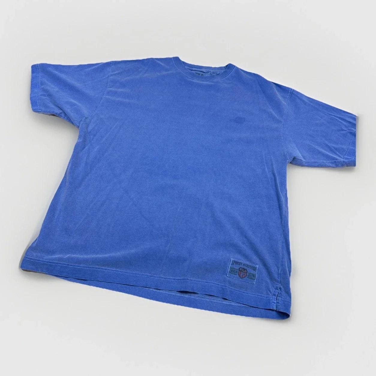 Vintage 90s Fila Sport Faded T Shirt Garment Dyed XXL Pigment Boxy Basic Unisex T-shirt, Sweatshirt, Hoodie, Long Sleeve Tee - T-Shirt, Sweatshirt, Hoodie