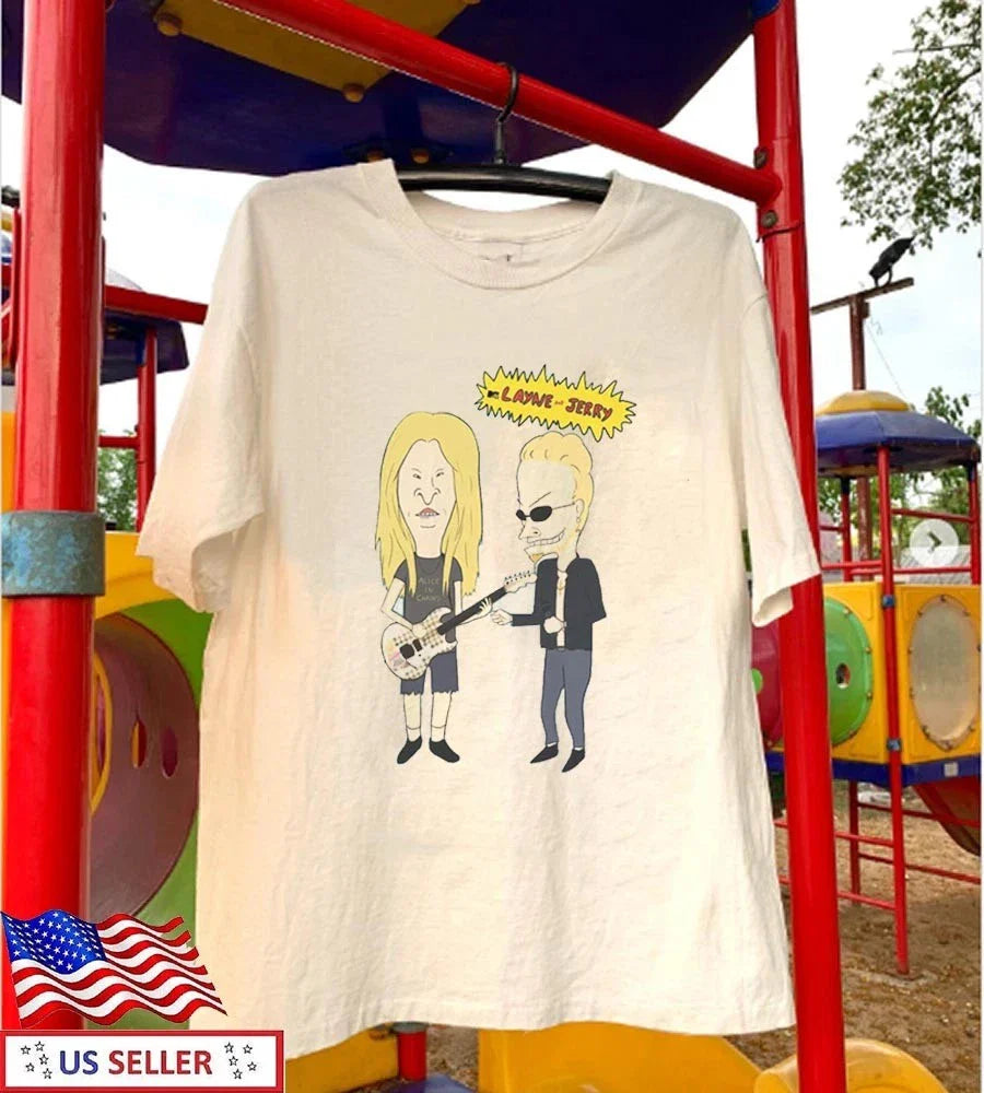 Alice In Chains Layne Staley & Jerry Cantrell Cartoon Natural T-shirt S-5XL Unisex T-shirt, Sweatshirt, Hoodie, Long Sleeve Tee - T-Shirt, Sweatshirt, Hoodie