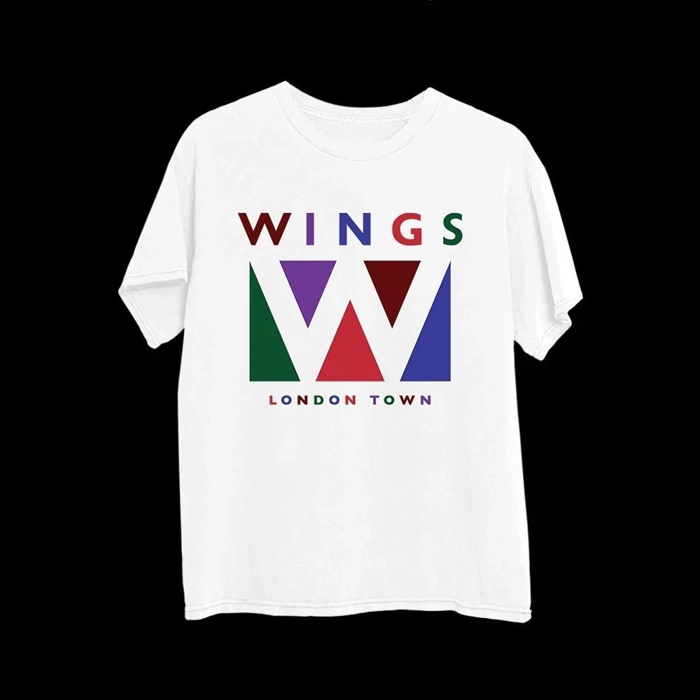 Paul McCartney Wings Band London Town Logo T-Shirt DTG Reprint Unisex T-shirt, Sweatshirt, Hoodie, Long Sleeve Tee - T-Shirt, Sweatshirt, Hoodie