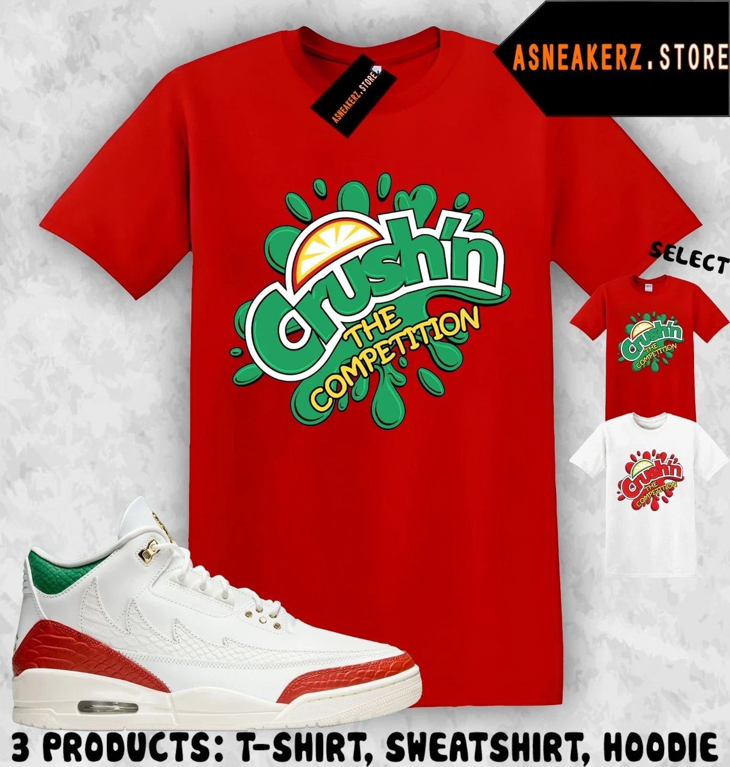 Tee Shirt Matching AJ 3 OG El Vuelo 2025 To Match Sneaker Fresh Crush T-Shirt Unisex T-shirt, Sweatshirt, Hoodie, Long Sleeve Tee - T-Shirt, Sweatshirt, Hoodie