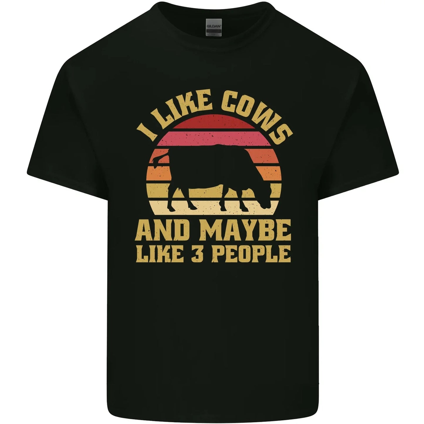 I Like Cows & 3 People Funny Sarcastic Slogan Mens Cotton T-Shirt Tee Top Unisex T-shirt, Sweatshirt, Hoodie, Long Sleeve Tee - T-Shirt, Sweatshirt, Hoodie