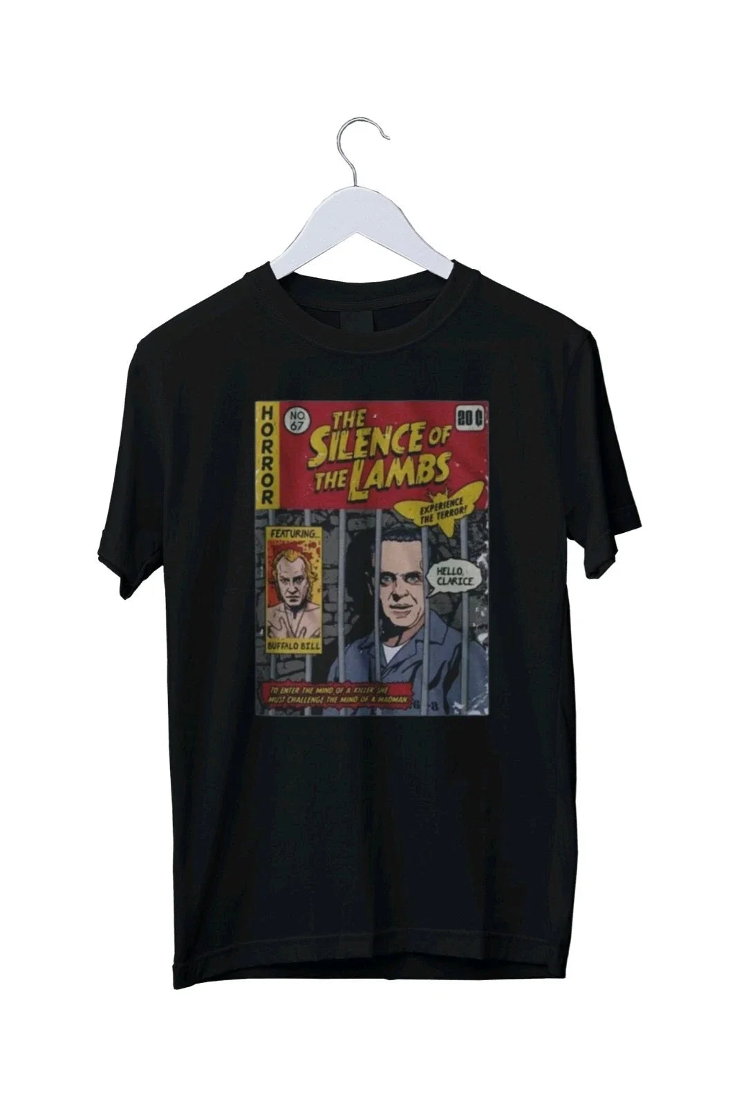 Comic Book Cover Silence of the Lambs Graphic Unisex T-Shirt S M L XL 2 3 4 XL Unisex T-shirt, Sweatshirt, Hoodie, Long Sleeve Tee - T-Shirt, Sweatshirt, Hoodie