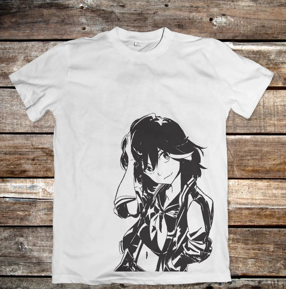 Kill La Kill Ryoko Anime Manga Graphic T- Shirt Unisex apparel Reto Tee Unisex T-shirt, Sweatshirt, Hoodie, Long Sleeve Tee - T-Shirt, Sweatshirt, Hoodie