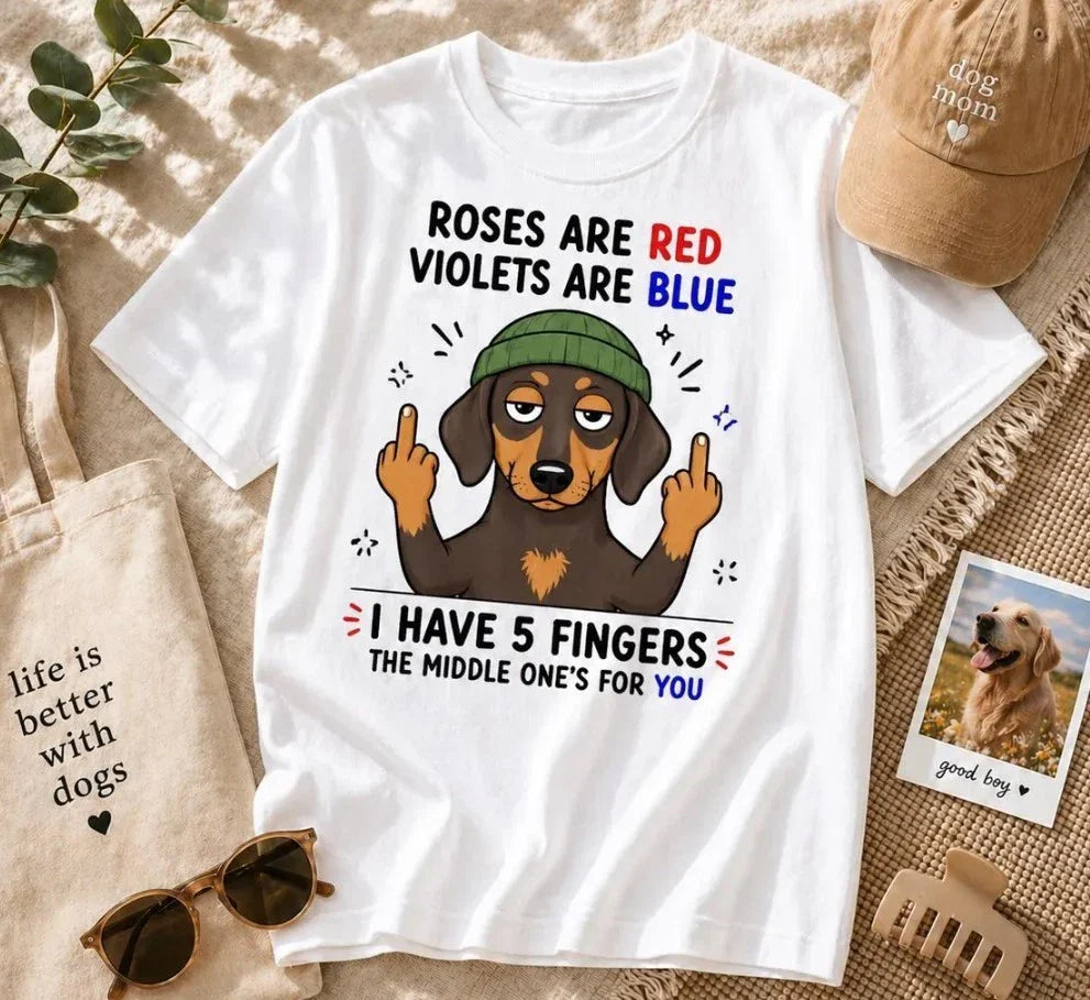 Funny Dachshund T-Shirt  Sarcastic Dog Poem Graphic Tee Unisex T-shirt, Sweatshirt, Hoodie, Long Sleeve Tee - T-Shirt, Sweatshirt, Hoodie