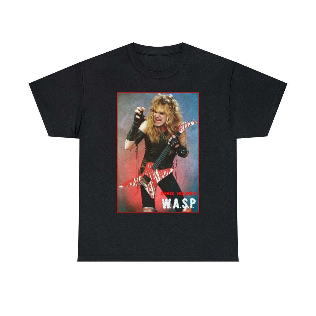 Chris Holmes of Wasp 80s LA metal Short Sleeve Tee Unisex T-shirt, Sweatshirt, Hoodie, Long Sleeve Tee - T-Shirt, Sweatshirt, Hoodie
