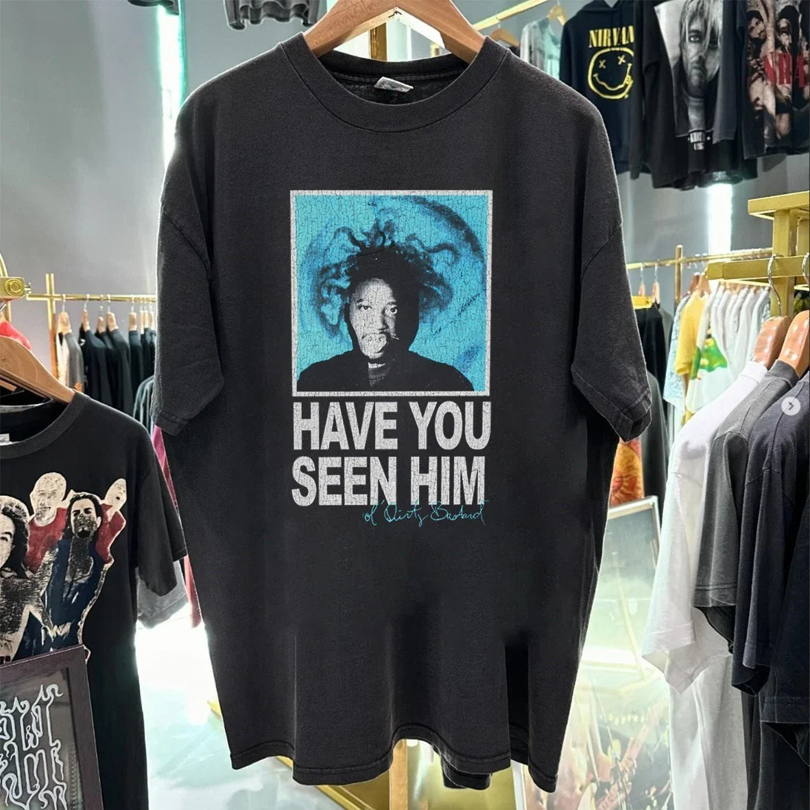 90's Have You Seen Him Odb Rare T-Shirt Black XXL Unisex T-shirt, Sweatshirt, Hoodie, Long Sleeve Tee - T-Shirt, Sweatshirt, Hoodie