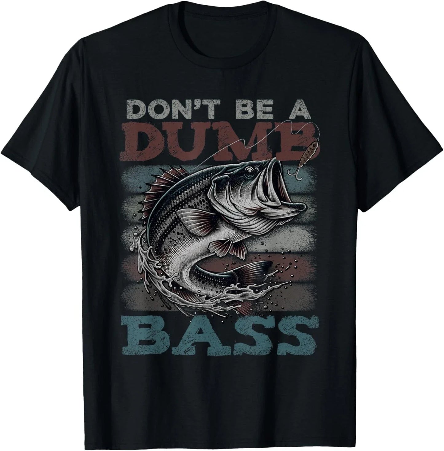 Dont Be A Dumb Bass Shirt Funny Bass Fishing Dad Jokes Mens Gift Unisex T-Shirt Unisex T-shirt, Sweatshirt, Hoodie, Long Sleeve Tee - T-Shirt, Sweatshirt, Hoodie