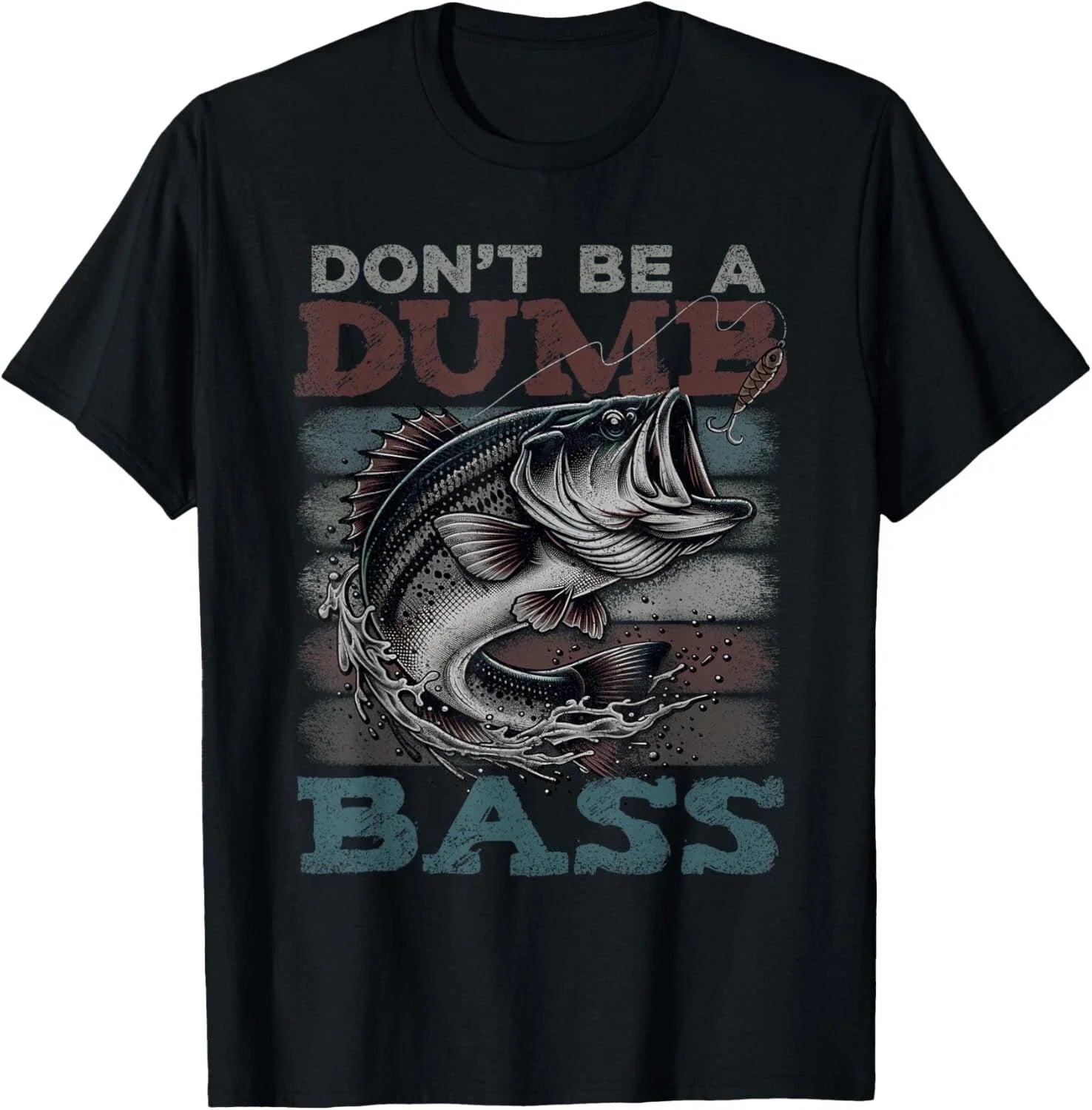 Dont Be A Dumb Bass Shirt Funny Bass Fishing Dad Jokes Mens Gift Unisex T-Shirt Unisex T-shirt, Sweatshirt, Hoodie, Long Sleeve Tee - T-Shirt, Sweatshirt, Hoodie