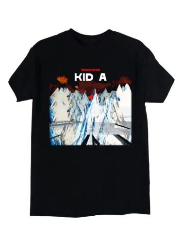 RADIOHEAD KID A Vintage Unisex Black Cotton Short Sleeve Tee Unisex T-shirt, Sweatshirt, Hoodie, Long Sleeve Tee - T-Shirt, Sweatshirt, Hoodie