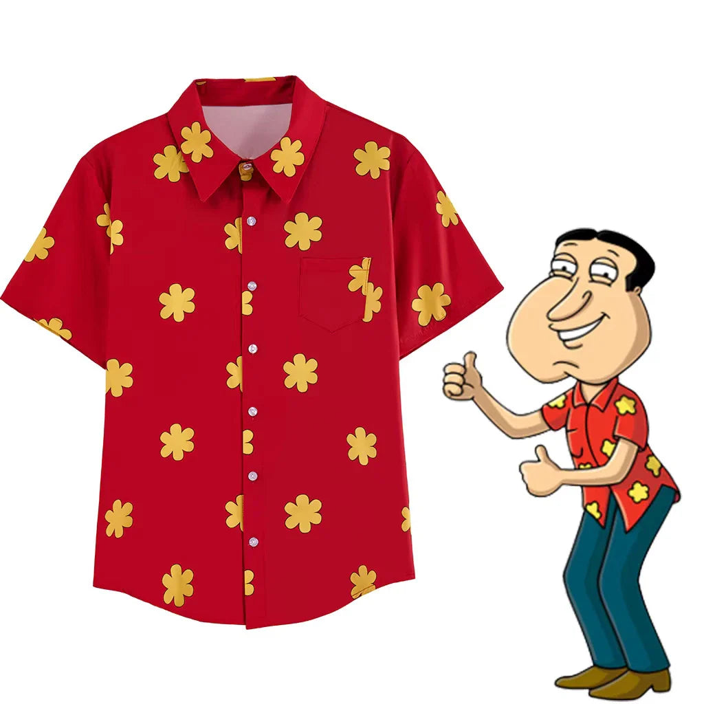 Quagmire Family Guy Cosplay T Shirt Replica Costume Unisex T-shirt, Sweatshirt, Hoodie, Long Sleeve Tee - T-Shirt, Sweatshirt, Hoodie